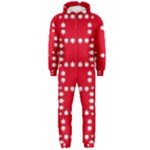 canadian maple leaves  Hooded Jumpsuit (Men)