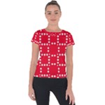 canadian maple leaves  Short Sleeve Sports Top 