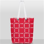 canadian maple leaves  Full Print Rope Handle Tote (Small)