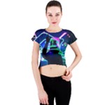 Marshmello Dj Hd Qu Jpglg Crew Neck Crop Top