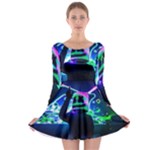 Marshmello Dj Hd Qu Jpglg Long Sleeve Skater Dress