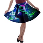 Marshmello Dj Hd Qu Jpglg A-line Skater Skirt