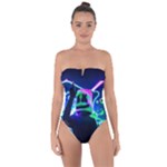 Marshmello Dj Hd Qu Jpglg Tie Back One Piece Swimsuit