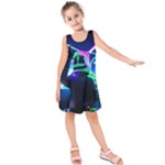 Marshmello Dj Hd Qu Jpglg Kids  Sleeveless Dress