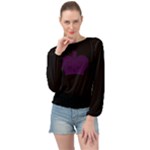 black Banded Bottom Chiffon Top