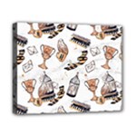Hufflepuff Pattern Canvas 10  x 8  (Stretched)