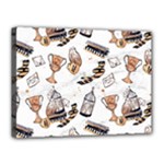 Hufflepuff Pattern Canvas 16  x 12  (Stretched)