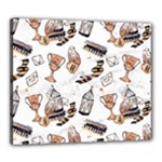 Hufflepuff Pattern Canvas 24  x 20  (Stretched)