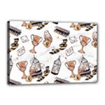 Hufflepuff Pattern Canvas 18  x 12  (Stretched)