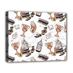 Hufflepuff Pattern Deluxe Canvas 20  x 16  (Stretched)