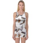 Hufflepuff Pattern One Piece Boyleg Swimsuit