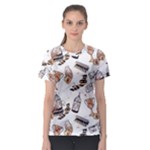Hufflepuff Pattern Women s Sport Mesh Tee