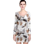 Hufflepuff Pattern Long Sleeve Bodycon Dress
