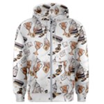 Hufflepuff Pattern Men s Zipper Hoodie