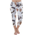 Hufflepuff Pattern Capri Winter Leggings 