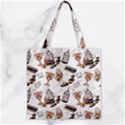 Zipper Grocery Tote Bag 