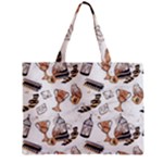 Hufflepuff Pattern Zipper Mini Tote Bag