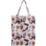 Hufflepuff Pattern Zipper Classic Tote Bag