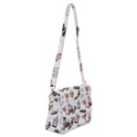 Hufflepuff Pattern Shoulder Bag with Back Zipper