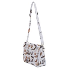 Shoulder Bag with Back Zipper 