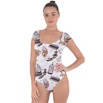 Hufflepuff Pattern Short Sleeve Leotard 