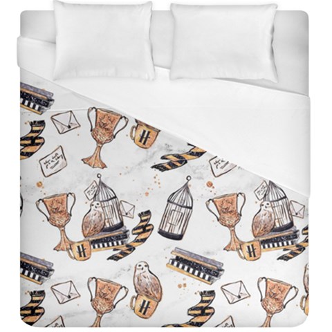 Hufflepuff Pattern Duvet Cover (King Size) from ArtsNow.com