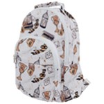 Hufflepuff Pattern Rounded Multi Pocket Backpack