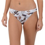 Hufflepuff Pattern Band Bikini Bottom