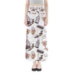 Hufflepuff Pattern Full Length Maxi Skirt