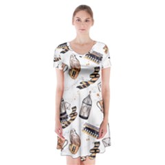 Hufflepuff Pattern Short Sleeve V