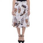 Hufflepuff Pattern Classic Midi Skirt