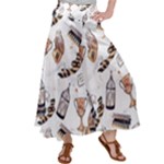 Hufflepuff Pattern Satin Palazzo Pants