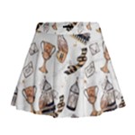 Hufflepuff Pattern Mini Flare Skirt