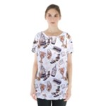 Hufflepuff Pattern Skirt Hem Sports Top