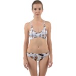 Hufflepuff Pattern Wrap Around Bikini Set