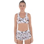 Hufflepuff Pattern Racerback Boyleg Bikini Set