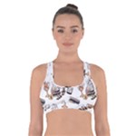Hufflepuff Pattern Cross Back Sports Bra