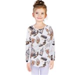 Hufflepuff Pattern Kids  Long Sleeve Tee