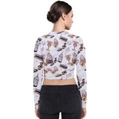Long Sleeve Zip Up Bomber Jacket 