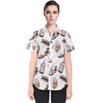 Hufflepuff Pattern Women s Short Sleeve Shirt