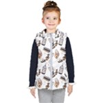 Hufflepuff Pattern Kids  Hooded Puffer Vest