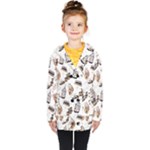 Hufflepuff Pattern Kids  Double Breasted Button Coat