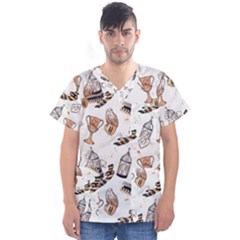 Men s V-Neck Scrub Top 