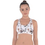 Hufflepuff Pattern Cross String Back Sports Bra