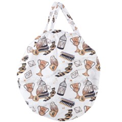 Giant Round Zipper Tote 
