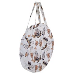 Giant Round Zipper Tote 