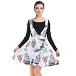 Hufflepuff Pattern Plunge Pinafore Dress
