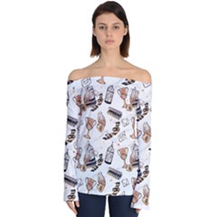 Off Shoulder Long Sleeve Top 