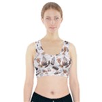 Hufflepuff Pattern Sports Bra With Pocket