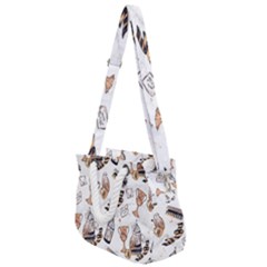 Rope Handles Shoulder Strap Bag 